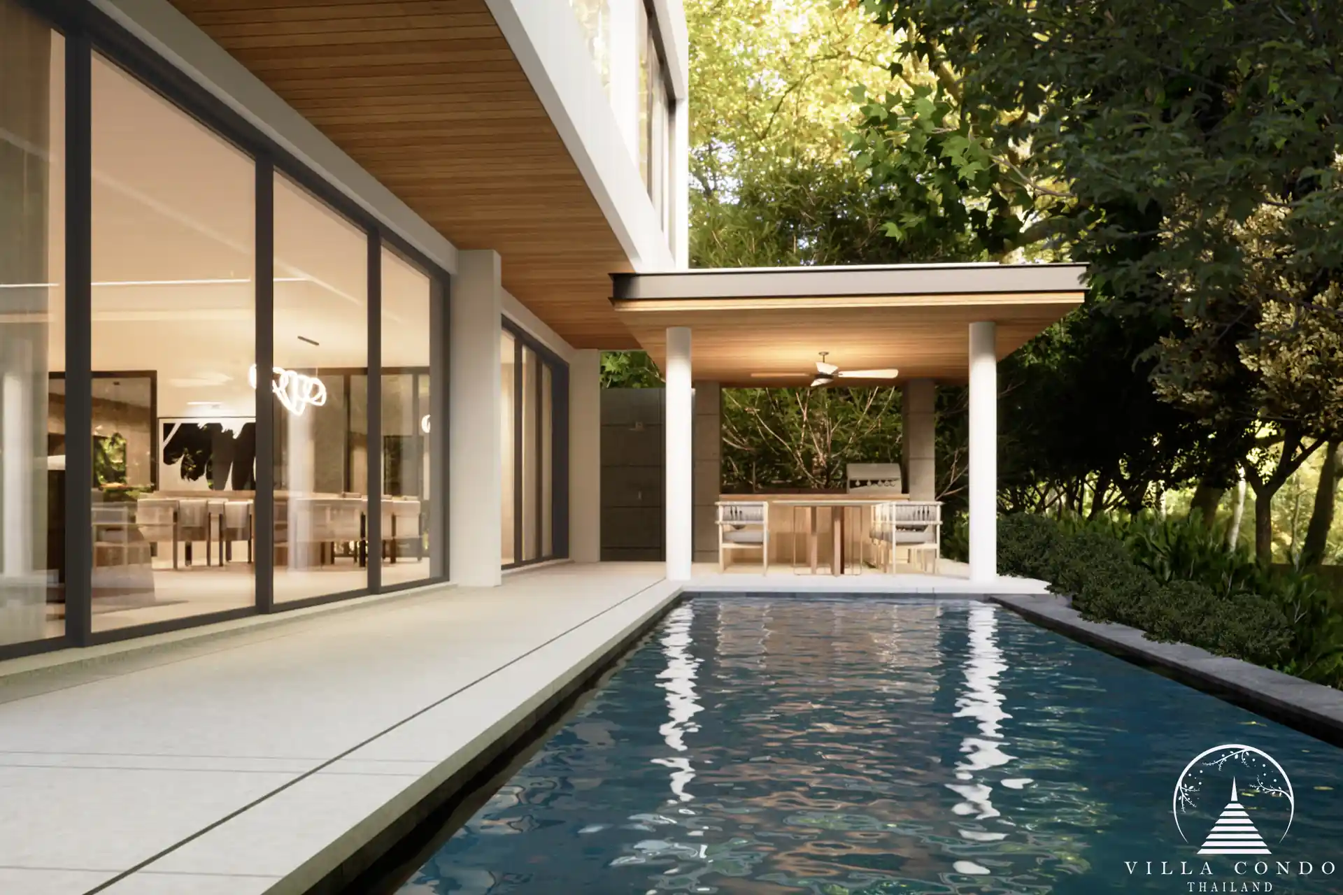 Luxurious private pool at Tiara Saku villas in Saku, Phuket