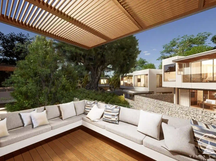 Spacious living area in Tiara Saku villas in Saku, Phuket