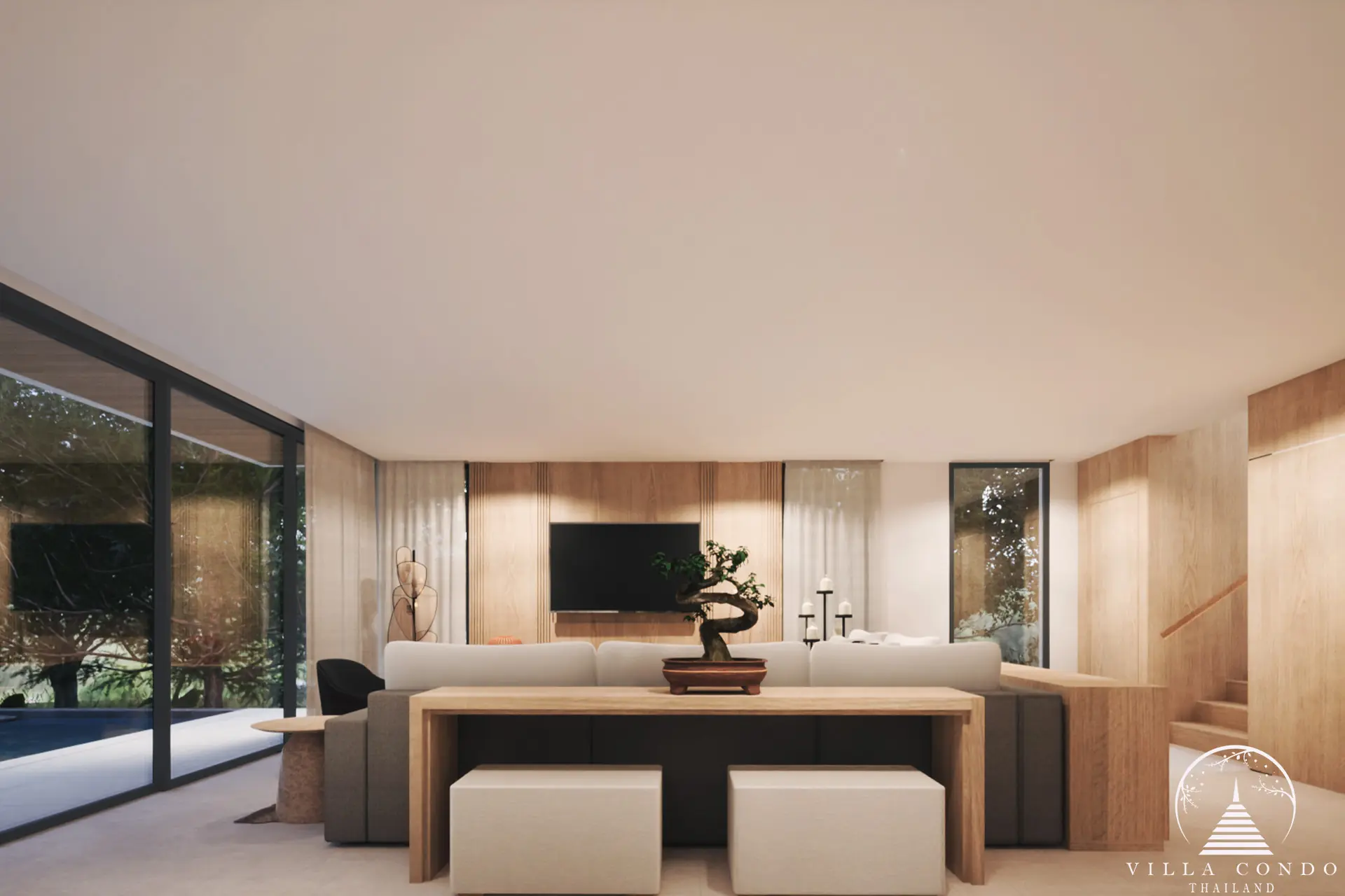 Spacious master bathroom in Tiara Saku villas in Saku, Phuket