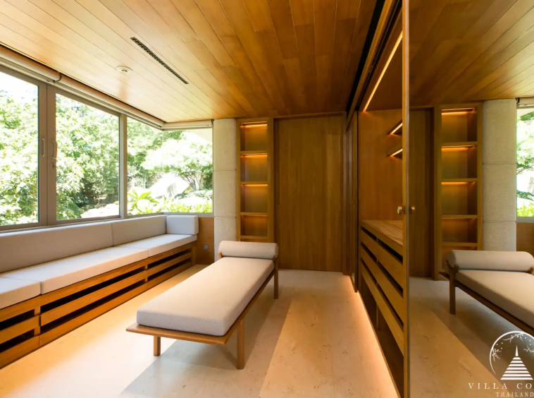 Spacious walk-in closet in Villa Cascade Kamala Headland.