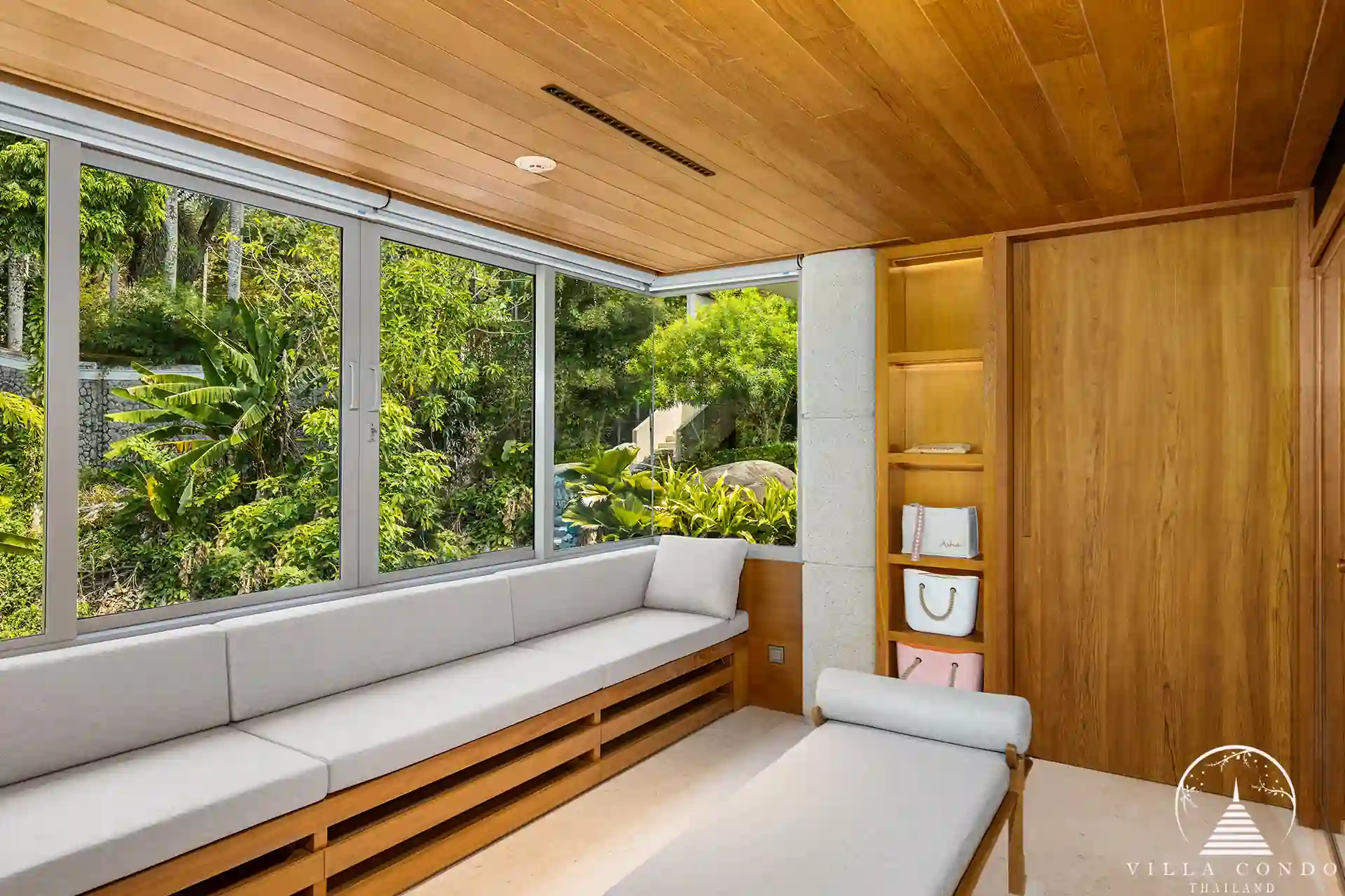 Spacious living area in Villa Cascade Kamala Headland.