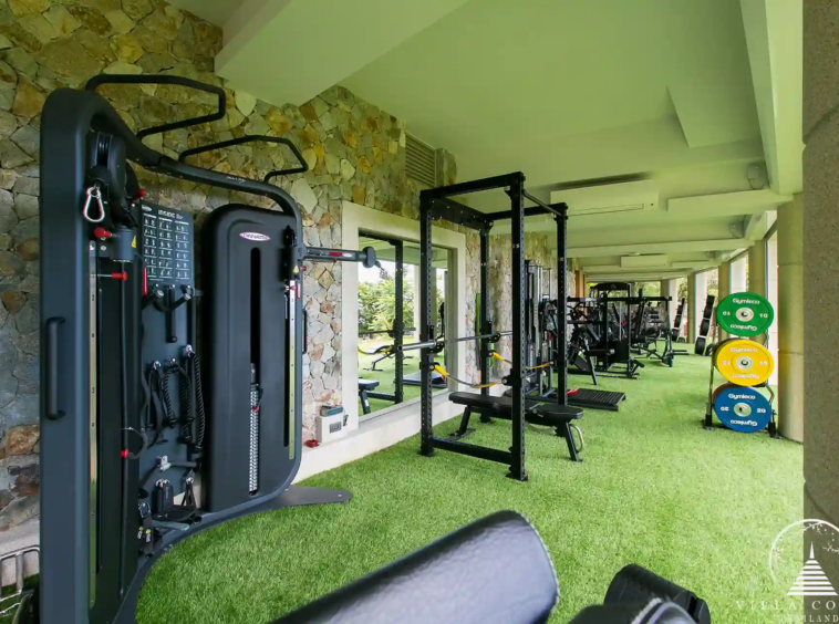 Fully equipped private gym in Villa Cascade Kamala Headland.