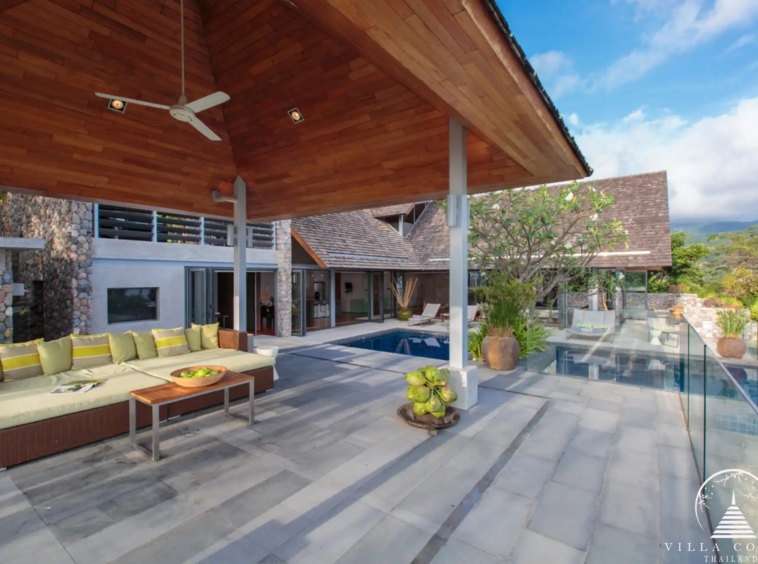 Outdoor area at Villa Hale Malia Kamala