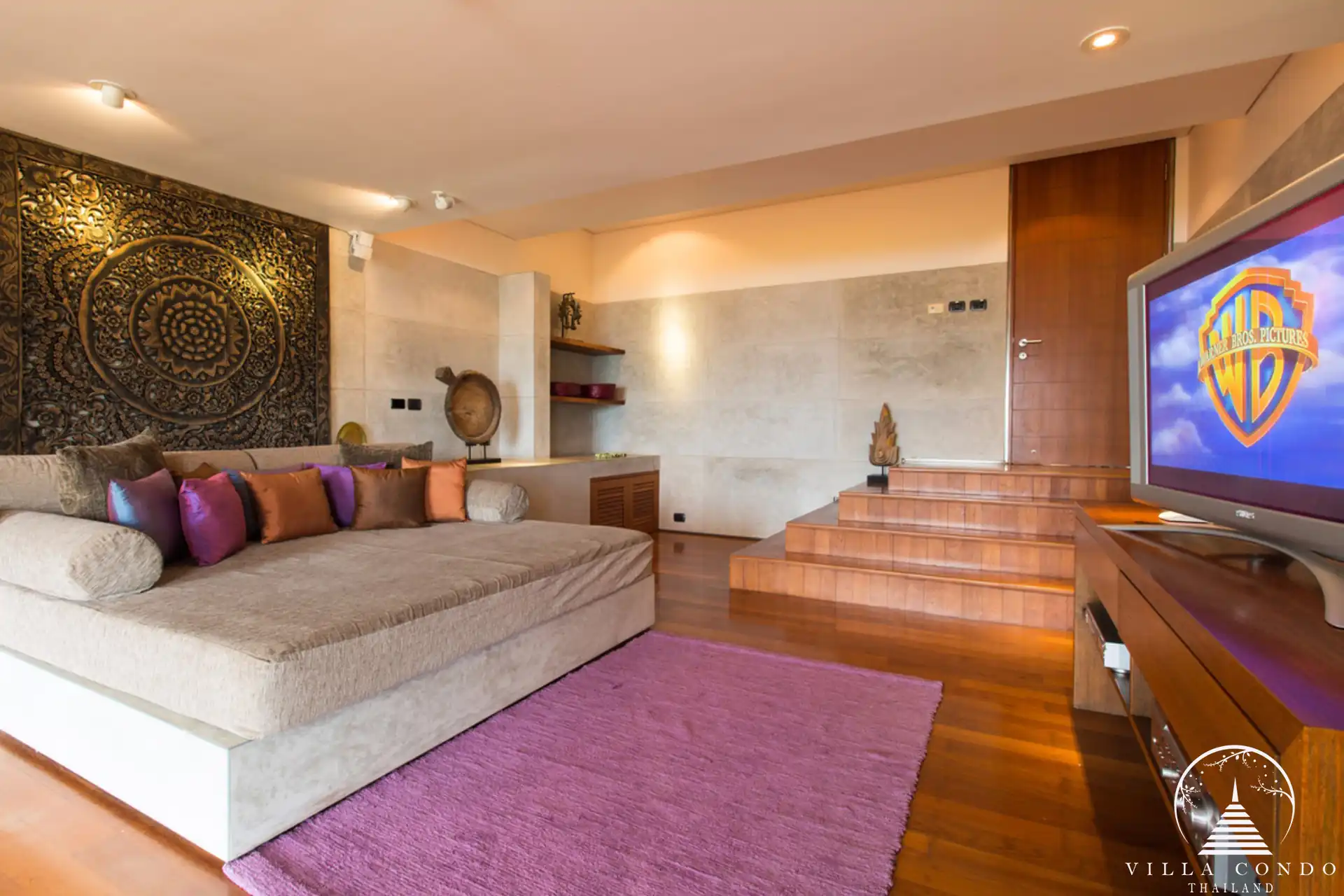 Living area at Villa Hale Malia Kamala