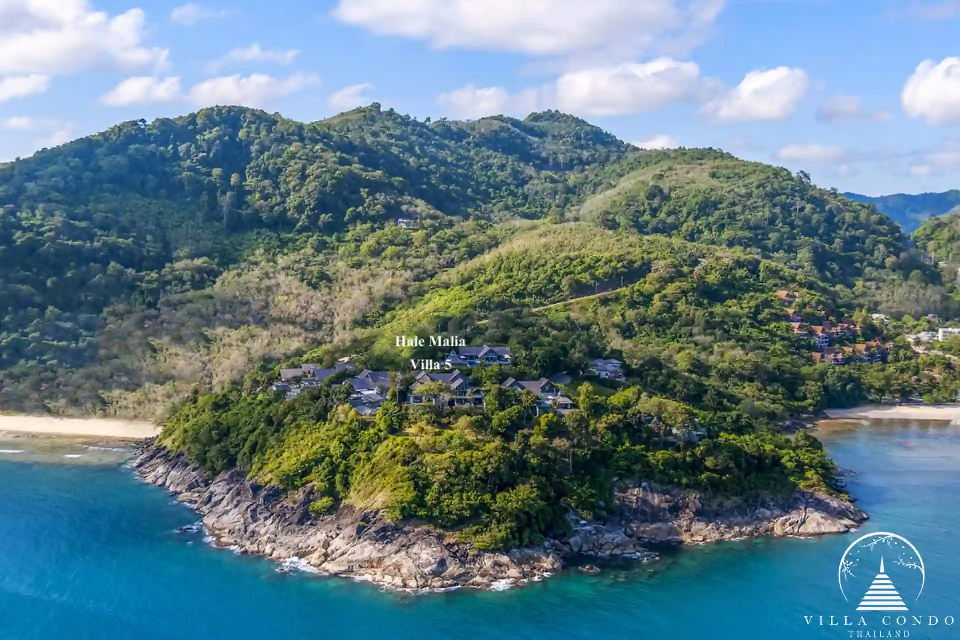 Bird's eye view of Villa Hale Malia Kamala
