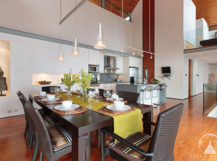 Dining area at Villa Hale Malia Kamala