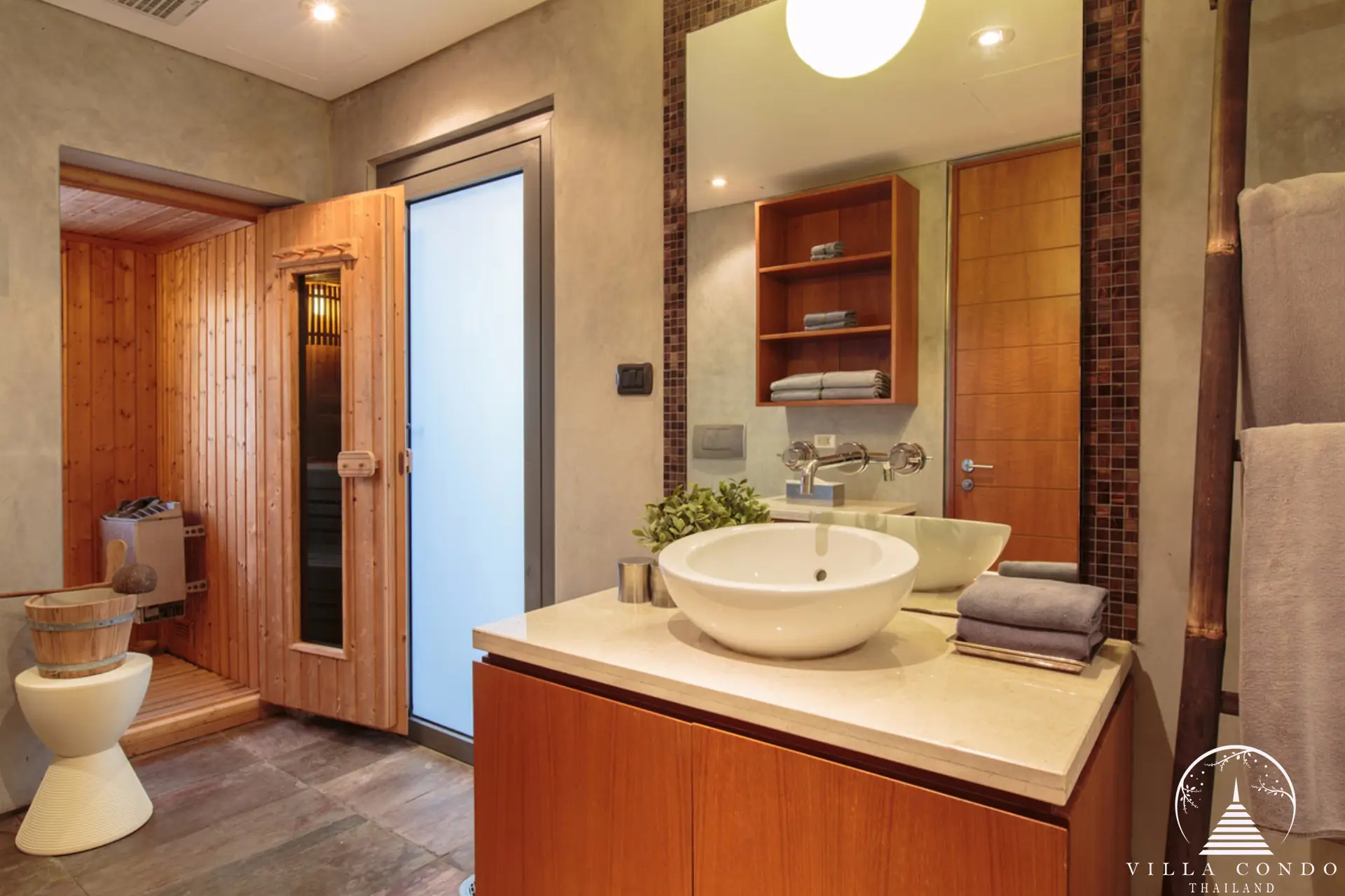 Bathroom at Villa Hale Malia Kamala