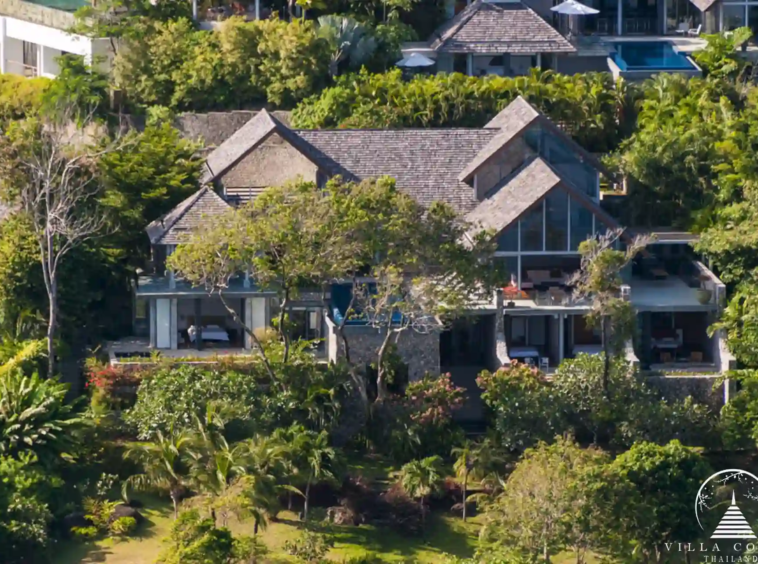Bird's eye view of Villa Hale Malia Kamala