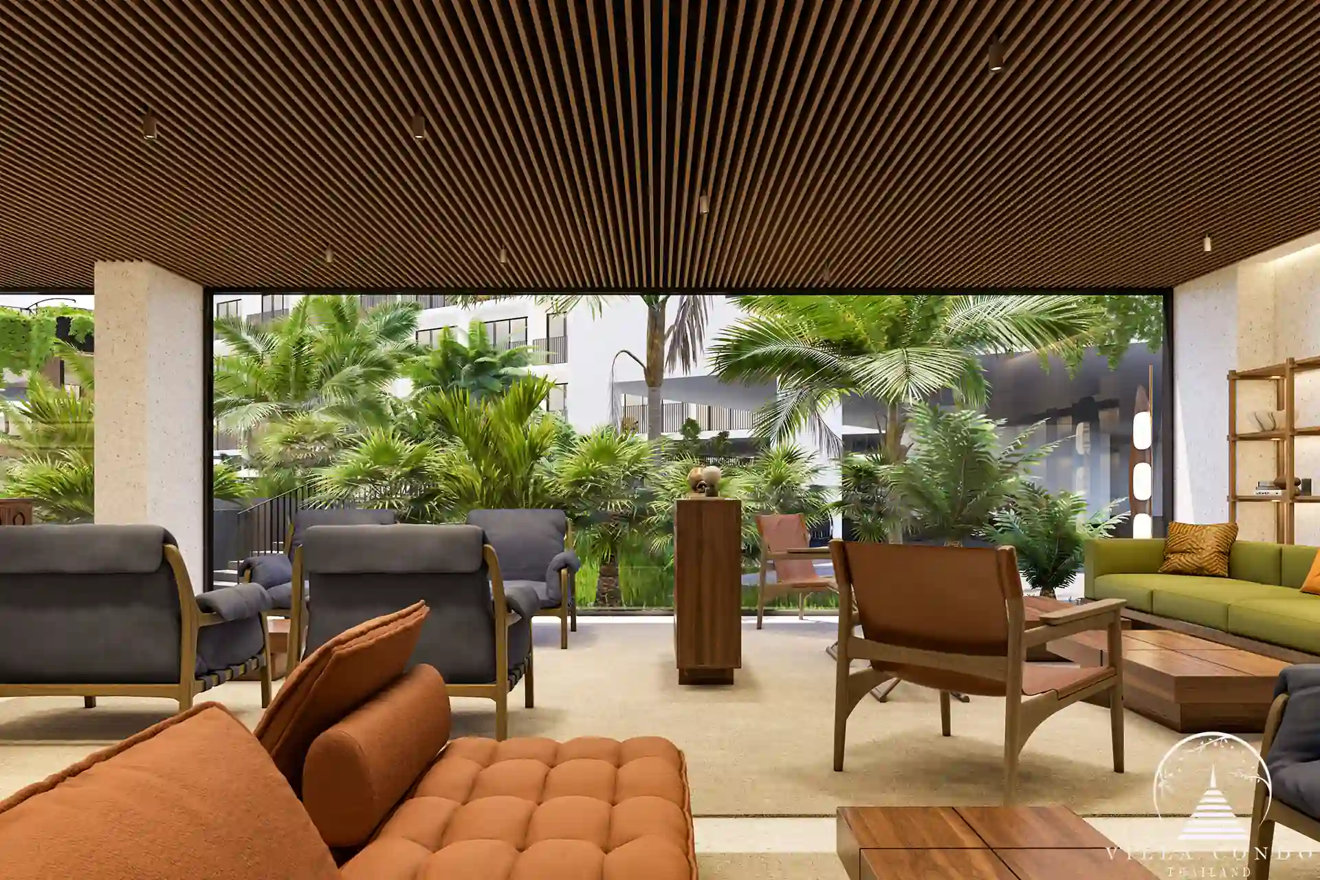 Modern co-working space at Wyndham Fantasea Condo Chalong, designed for productivity and comfort.