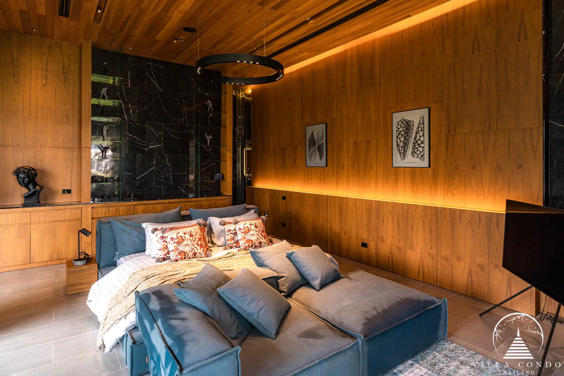 Spacious bedroom in The Victory villas in Thalang, Phuket