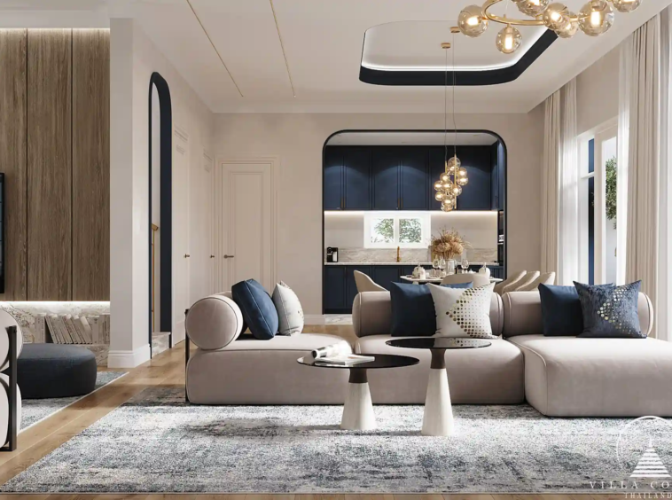 Living area in Above Element Villa