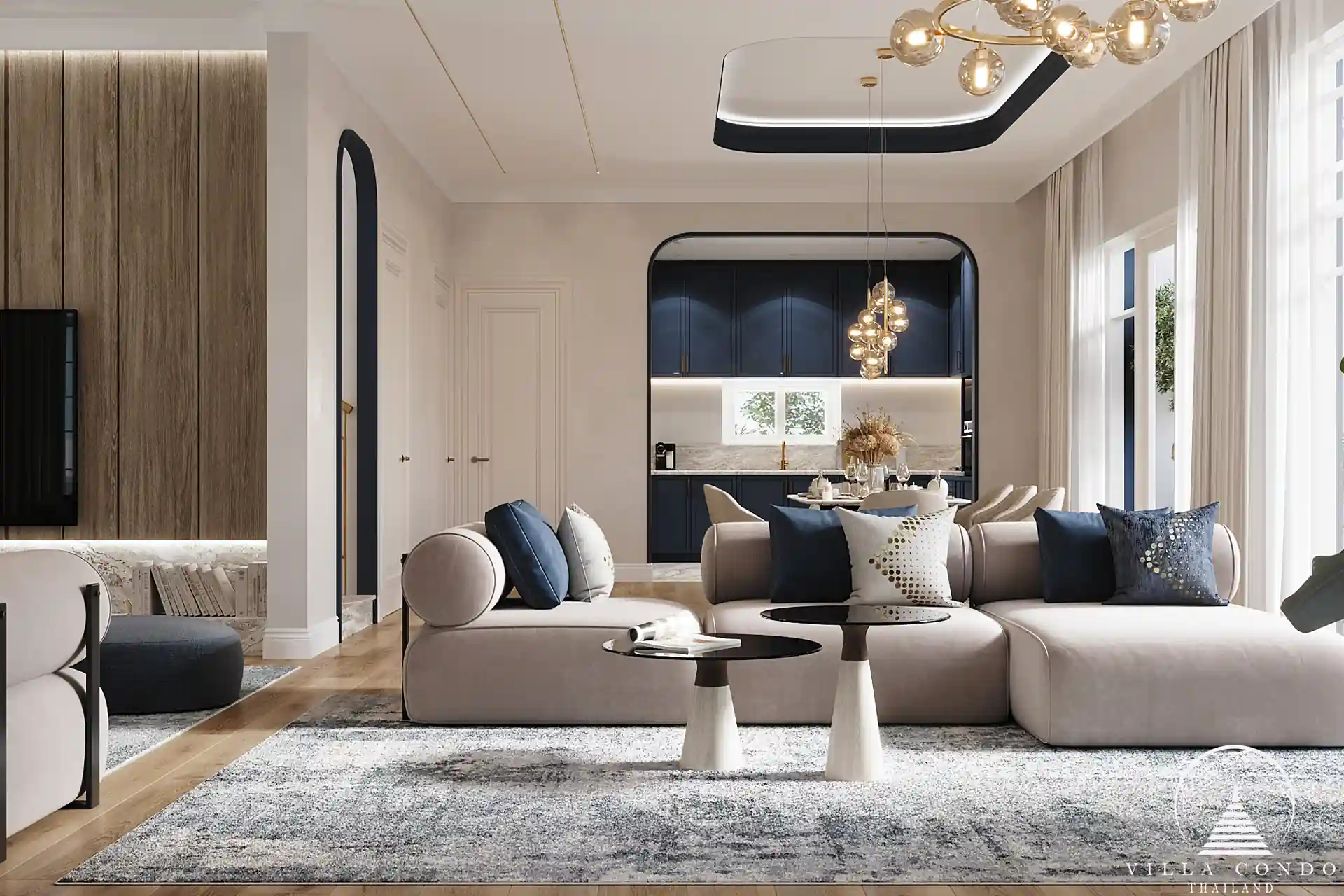 Living area in Above Element Villa