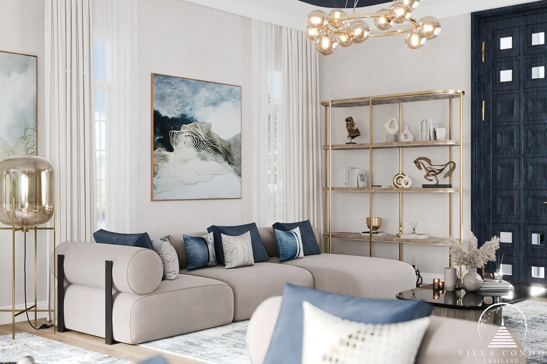 Living area in Above Element Villa
