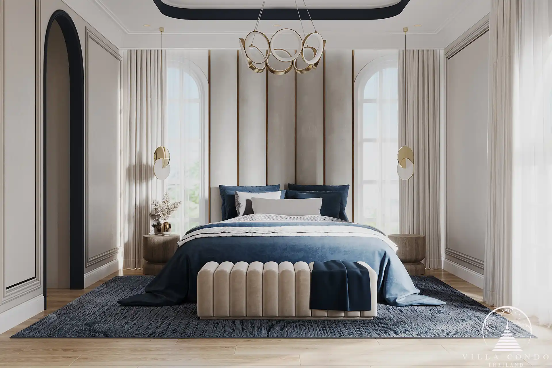 Master bedroom in Above Element Villa