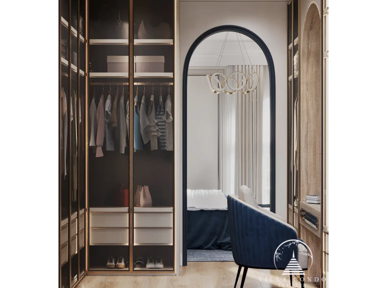 Walk-in closet in Above Element Villa