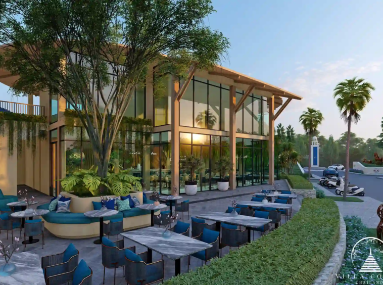 Outdoor restaurant at Above Element Villa