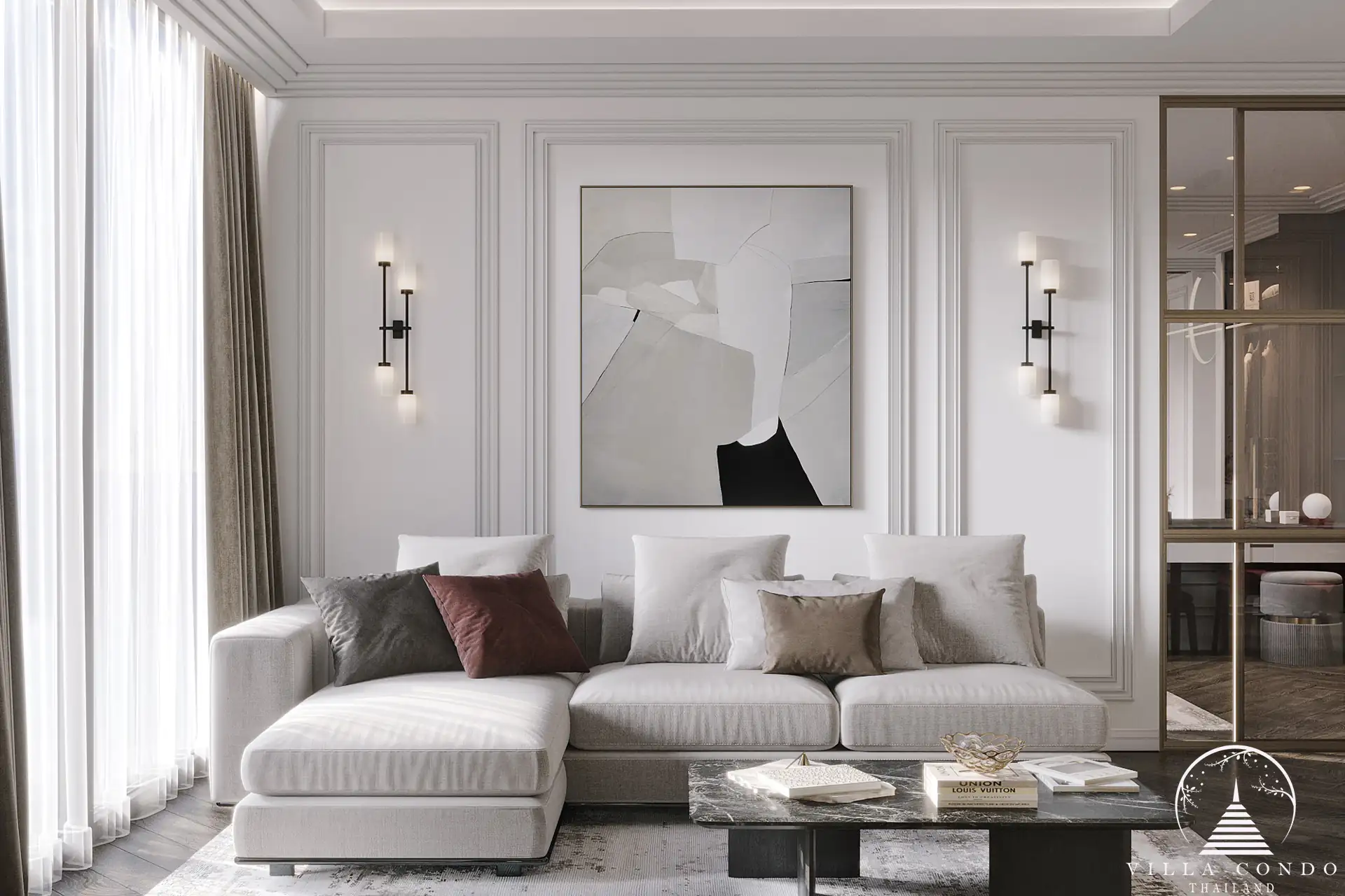 Living area in Hennessy Residence