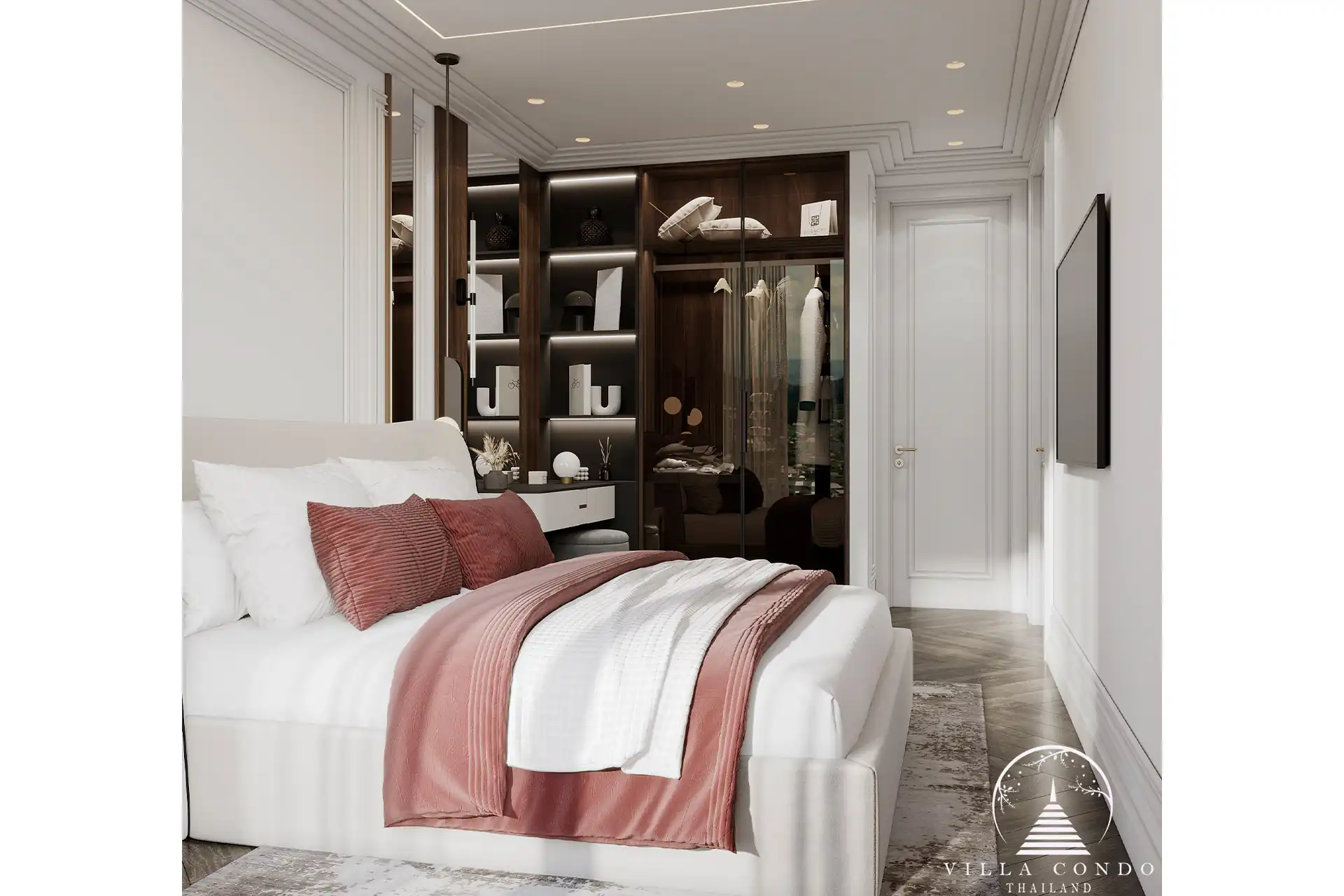 Master bedroom in Hennessy Residence