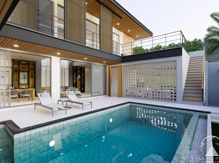 Private pool at Le Villa Lake Pool Villas.