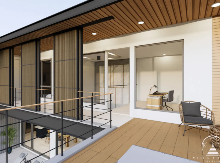 Exterior view of Type B villa at Le Villa Lake Pool Villas.