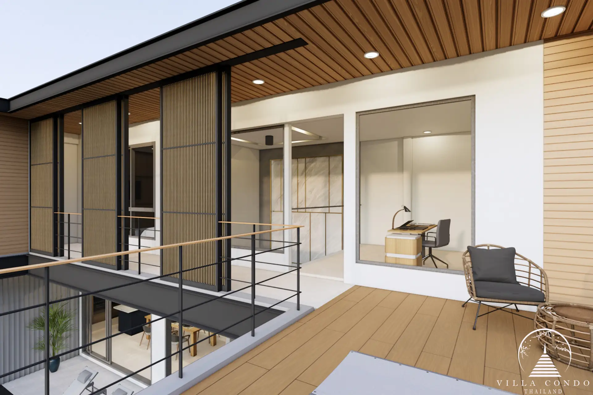 Exterior view of Type B villa at Le Villa Lake Pool Villas.