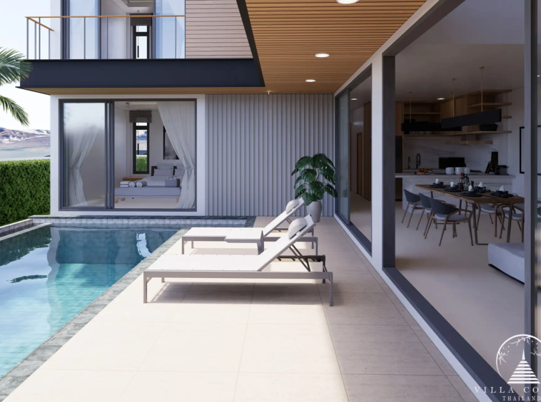 Outdoor area at Le Villa Lake Pool Villas.