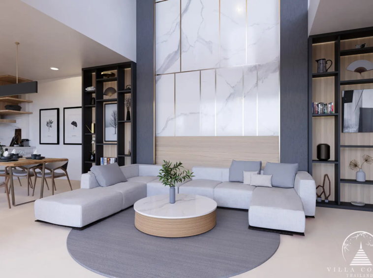 Living area in Le Villa Lake Pool Villas.