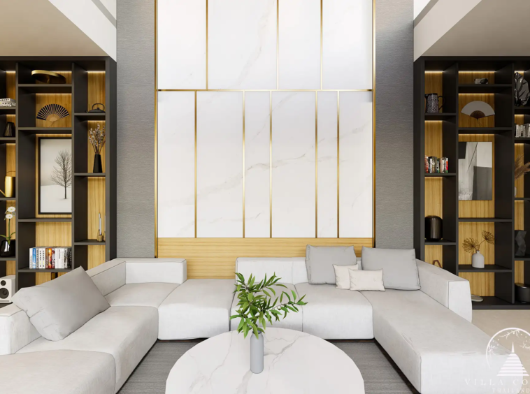 Living area in Le Villa Lake Pool Villas.