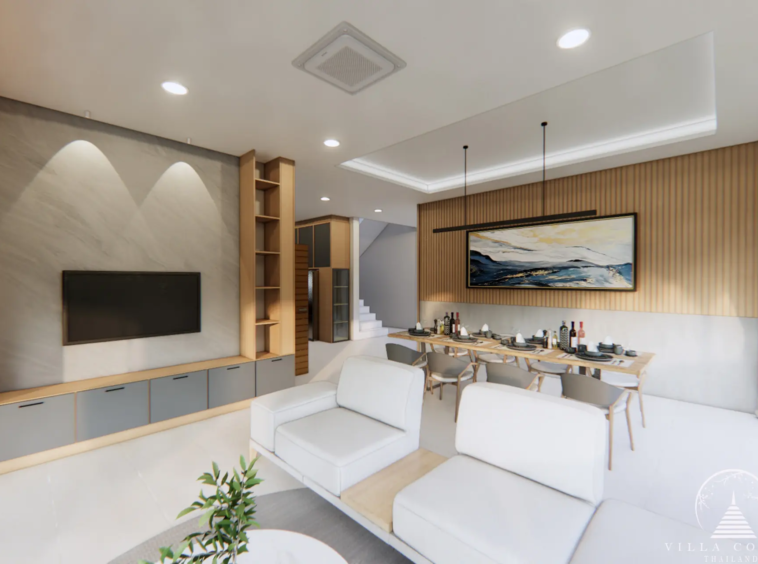 Interior view of a villa at Le Villa Lake Pool Villas.
