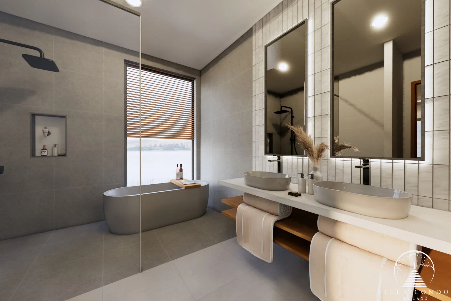 Bathroom in Le Villa Lake Pool Villas.