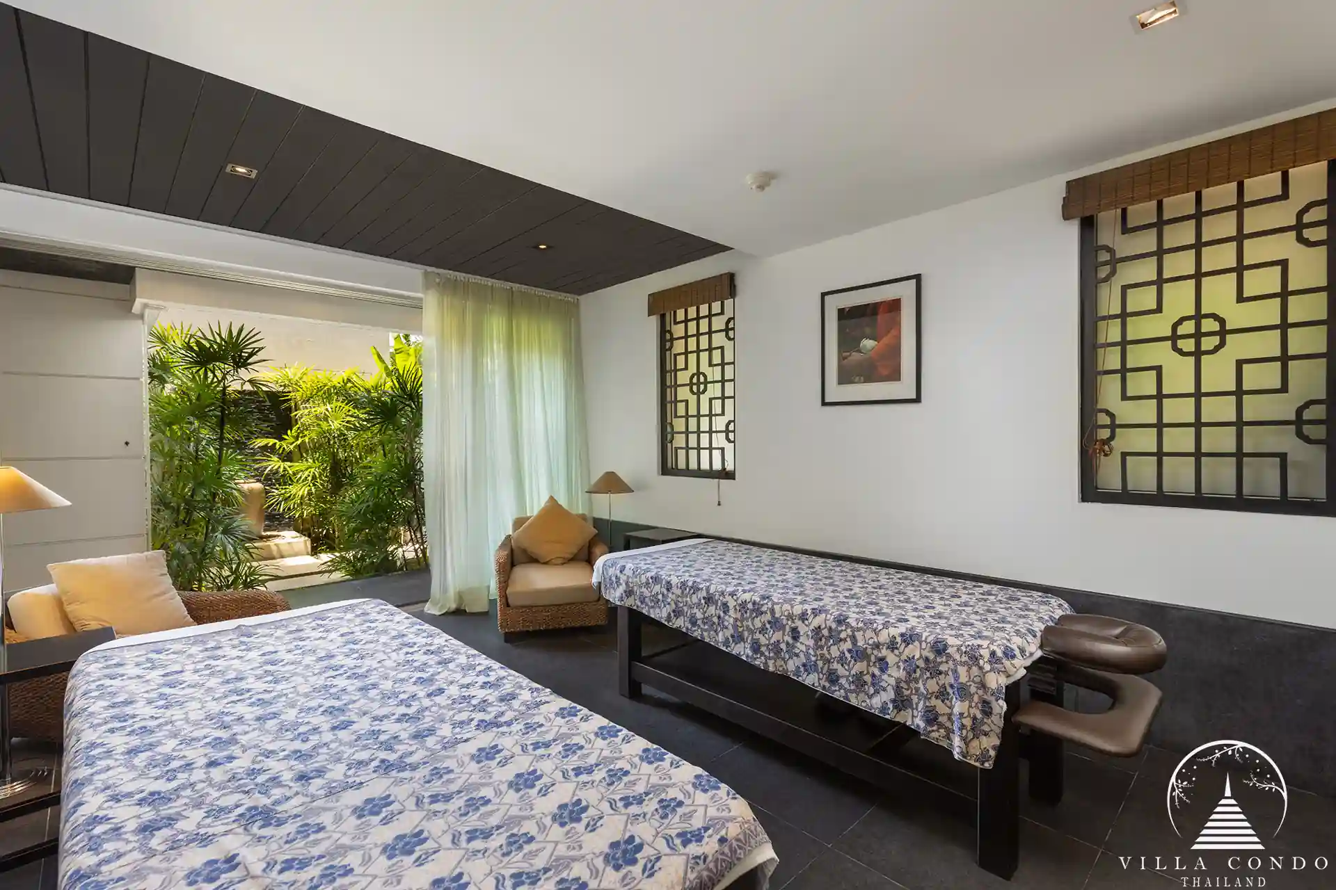 Private massage room at Spa Pool Penthouse Layan Hills with tranquil ambiance