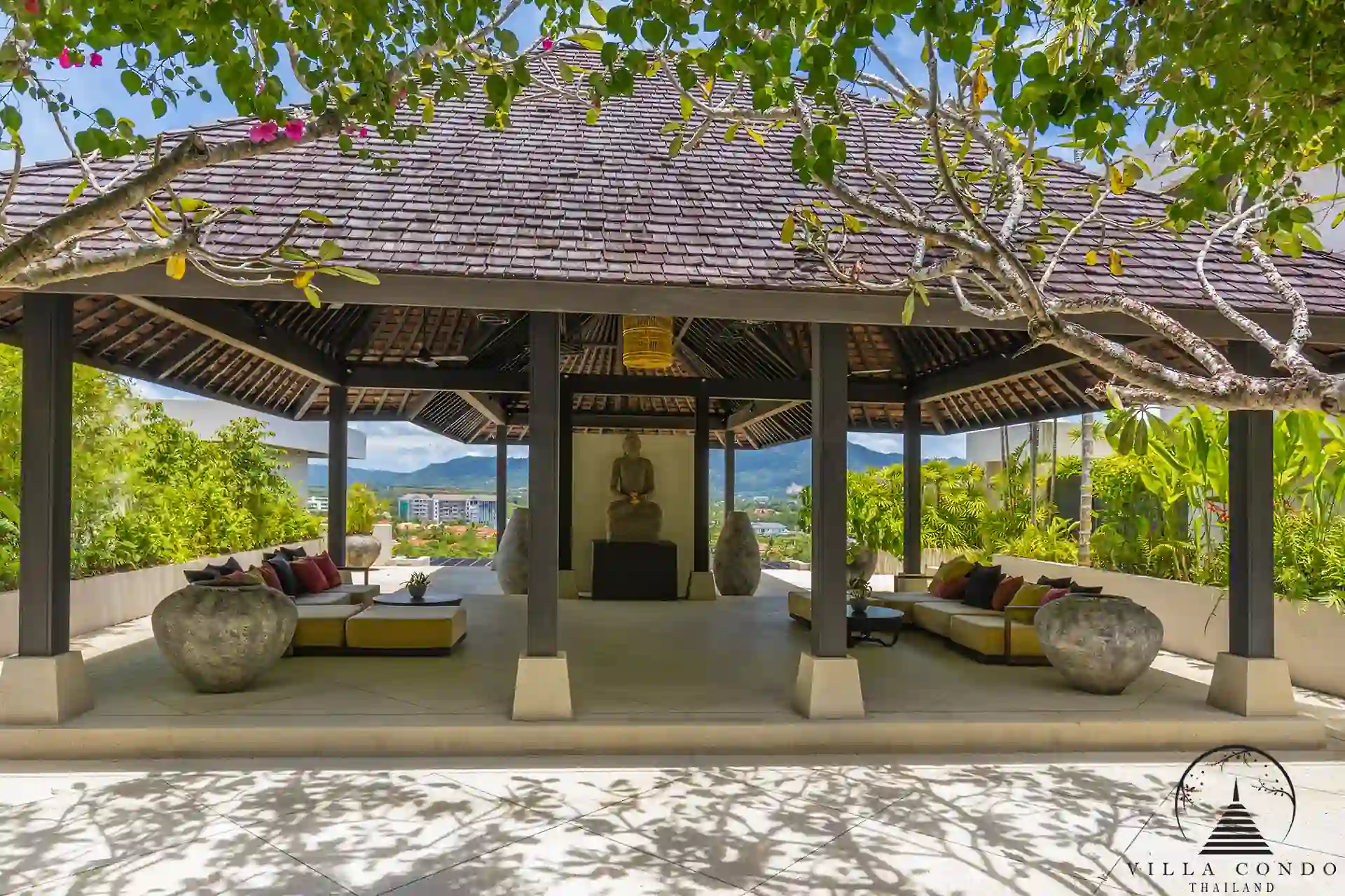 Common sala at Spa Pool Penthouse Layan Hills for relaxation and gatherings