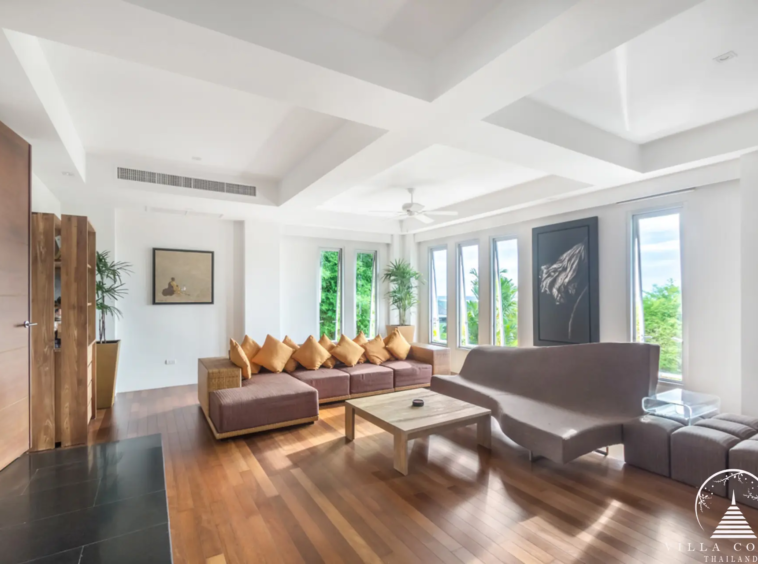 Private living room at Villa Bauhinia with comfortable seating