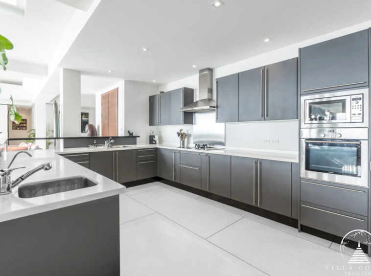 Modern kitchen at Villa Bauhinia with high-end appliances