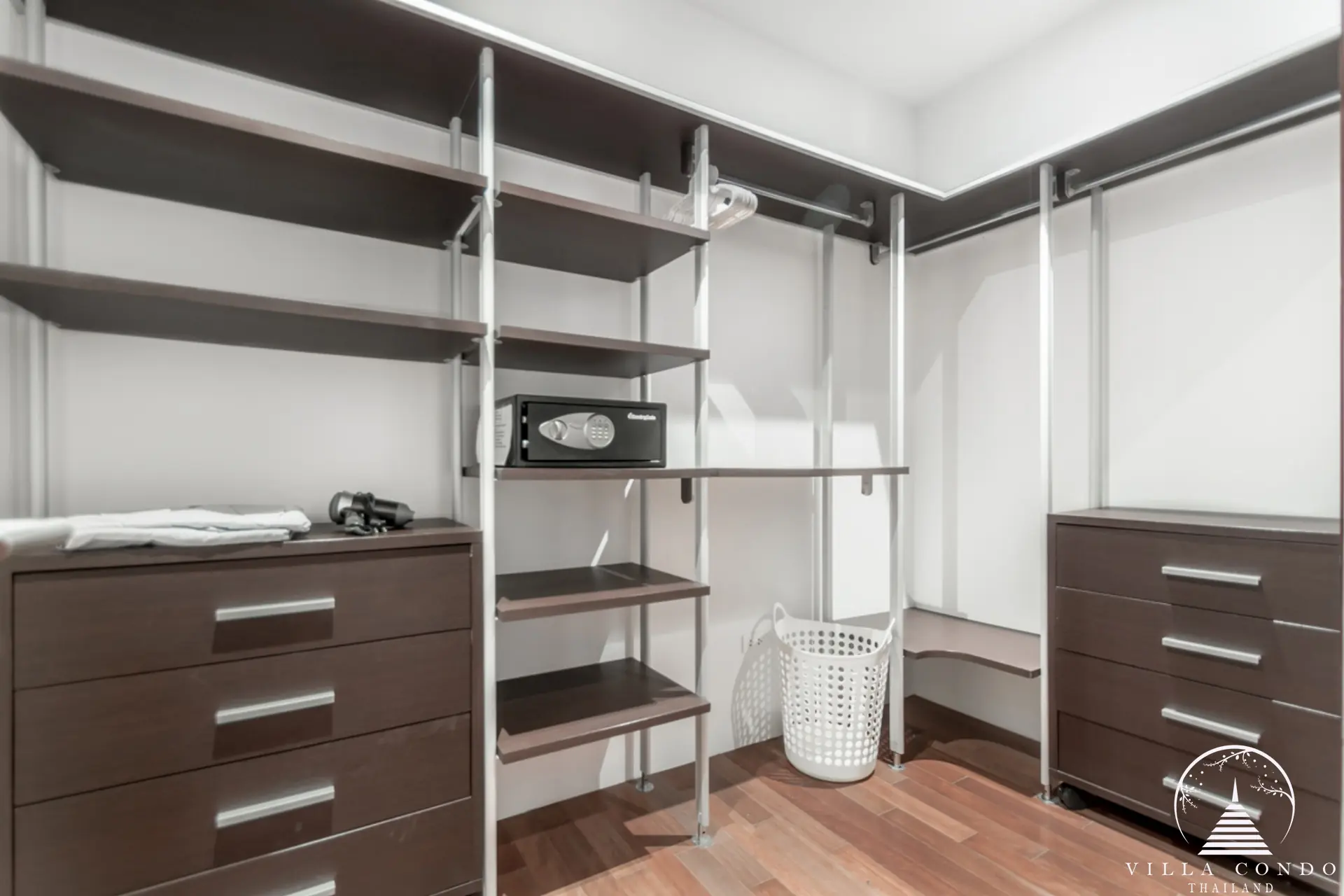 Walk-in closet at Villa Bauhinia with ample storage