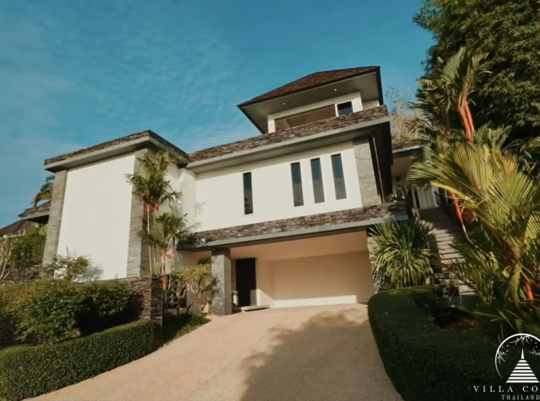 Entrance to Villa Bauhinia with beautiful landscaping
