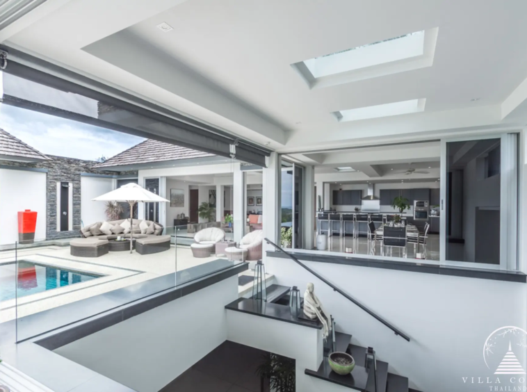 Spacious and airy interior of Villa Bauhinia