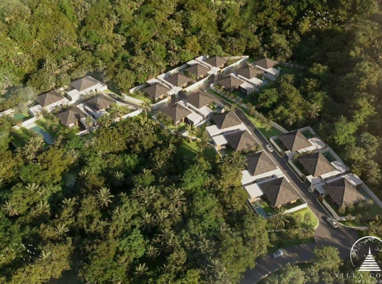 Villa Cerulean Saku Naiyang Beach bird's eye view