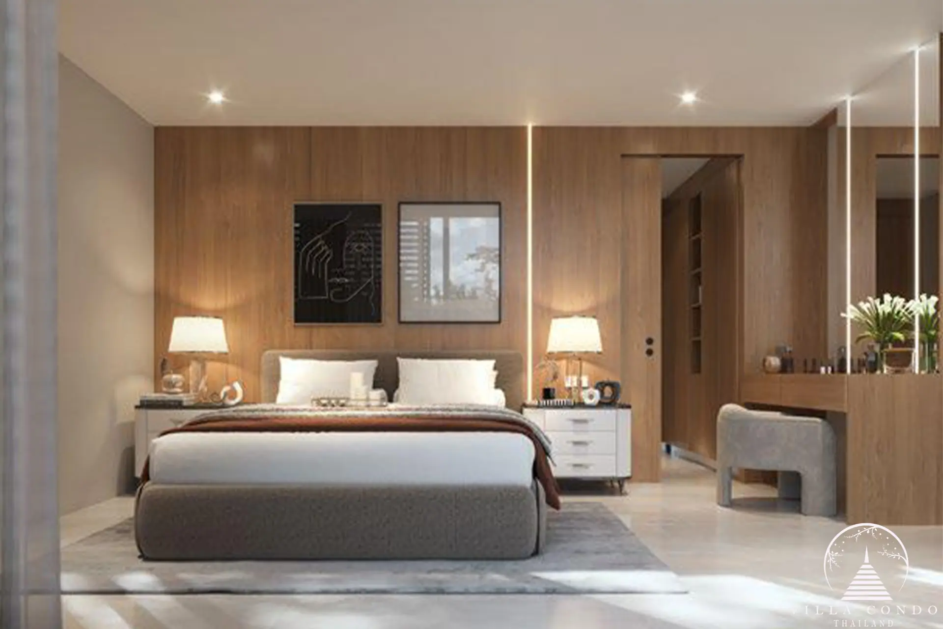 Villa Cerulean Saku Naiyang Beach bedroom