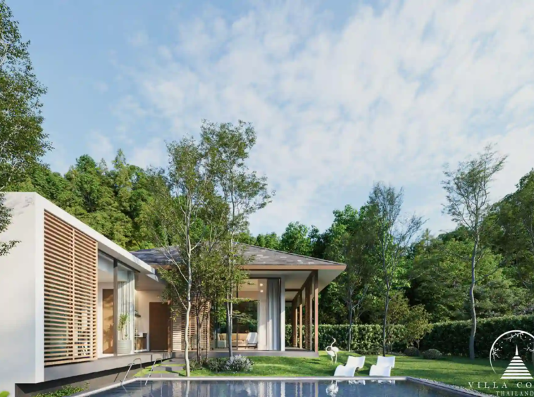 Villa Cerulean Saku Naiyang Beach outdoor area