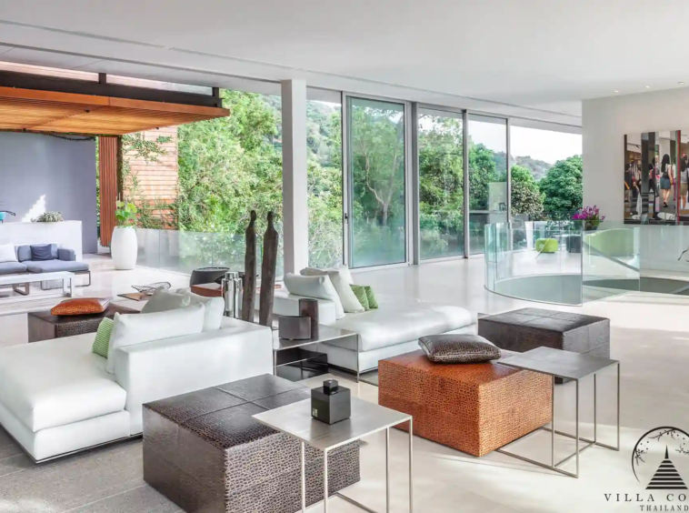 Luxurious interior of Villa Mayavee with modern furnishings