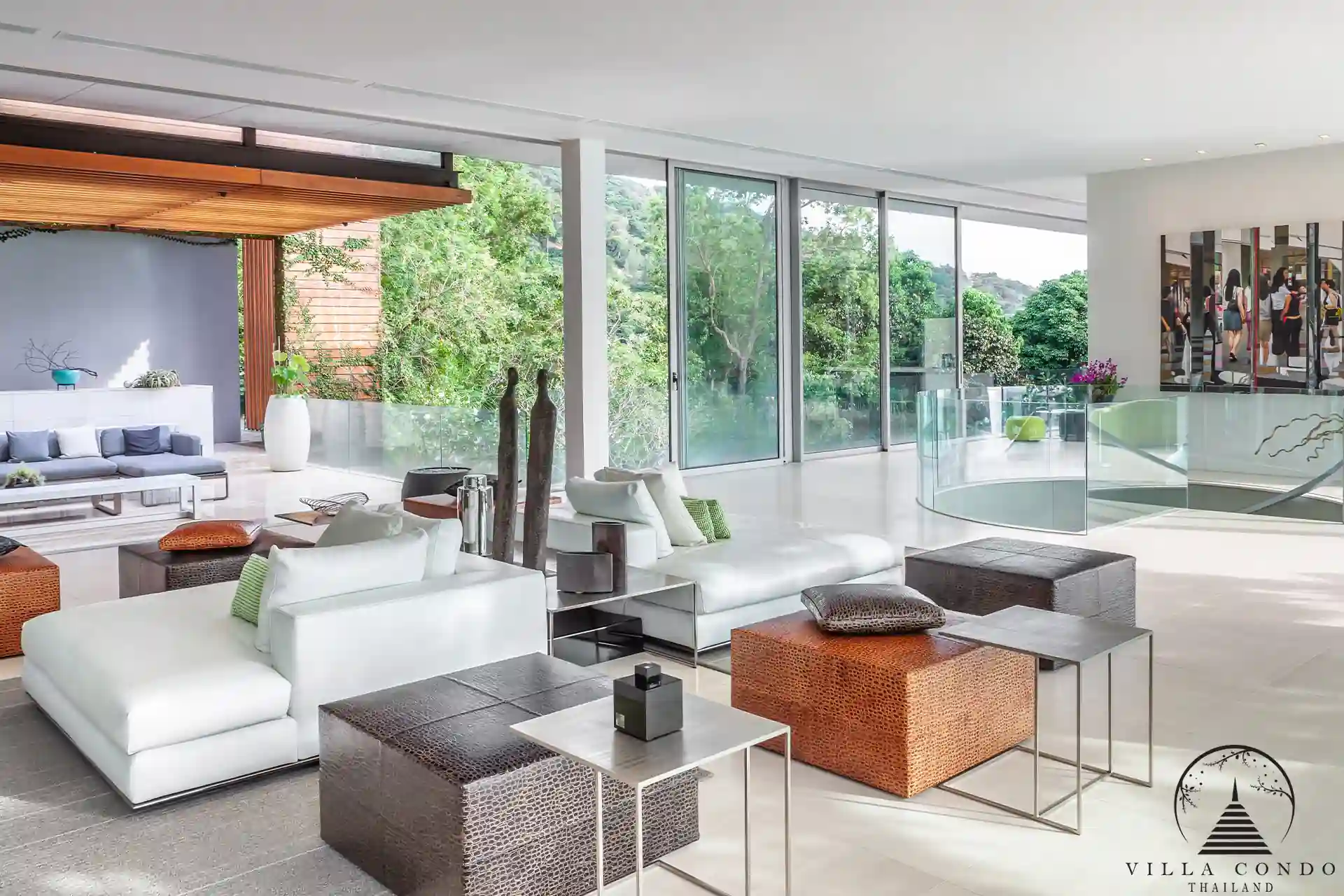 Luxurious interior of Villa Mayavee with modern furnishings