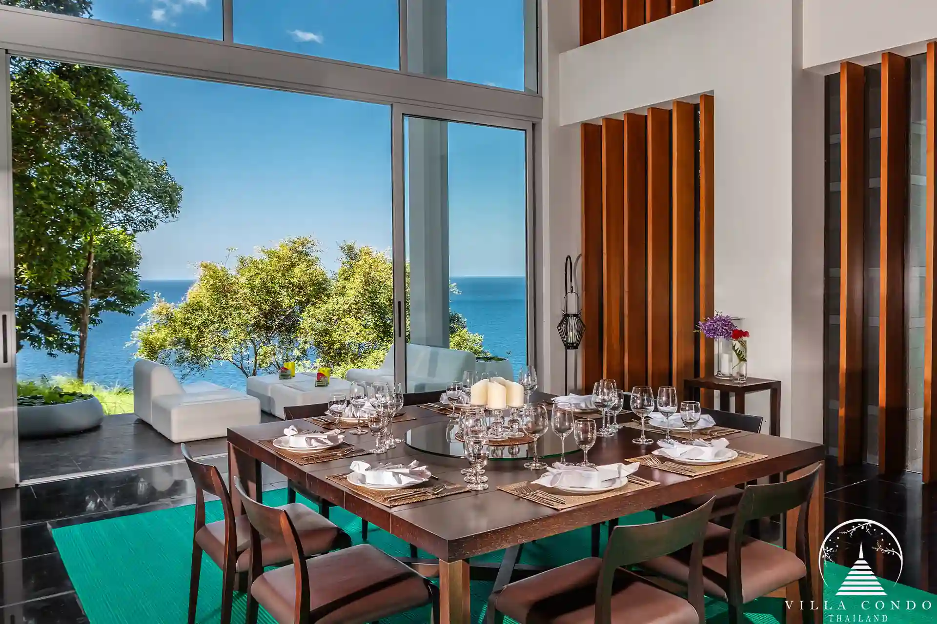 Luxurious interior of Villa Mayavee with modern furnishings