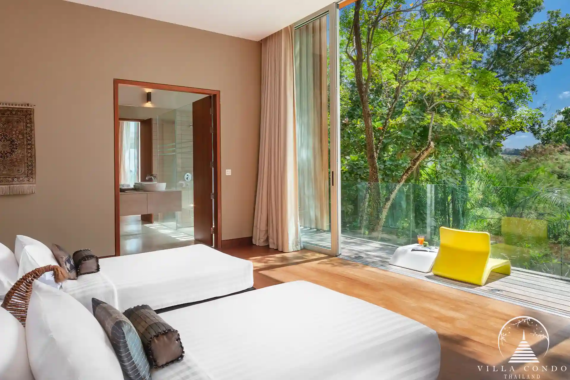 Luxurious interior of Villa Mayavee with modern furnishings