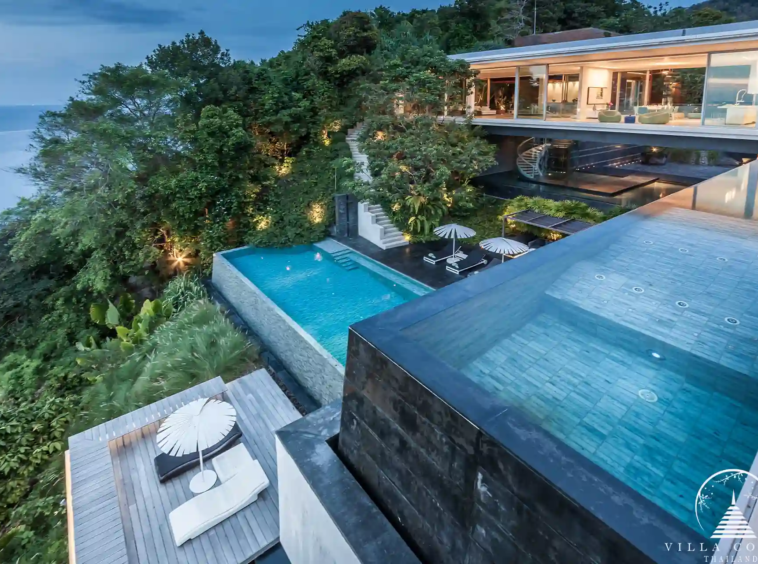 Infinity pool at Villa Mayavee overlooking the Andaman Sea