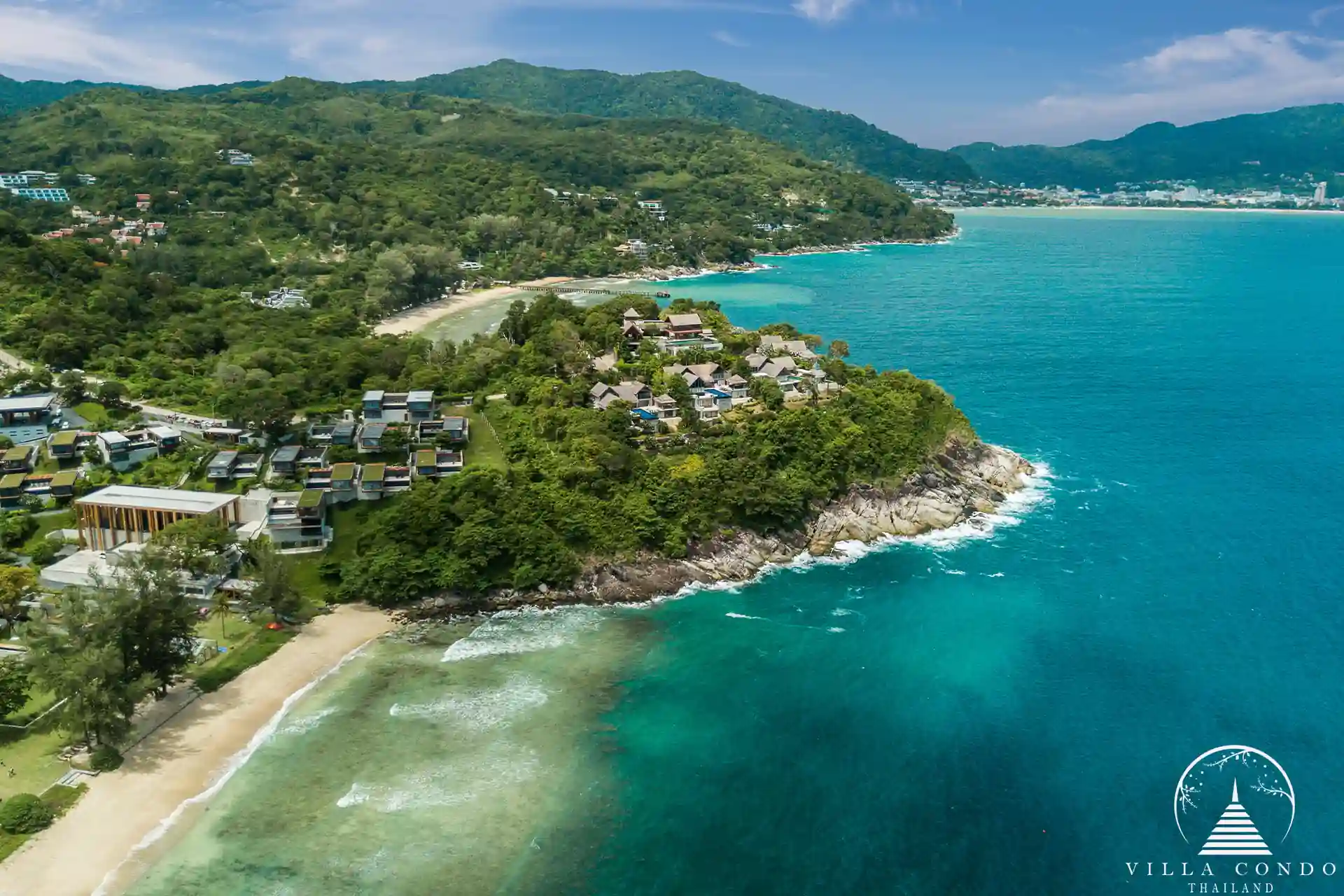 Villa Santisuk Kamala Headland bird's eye view