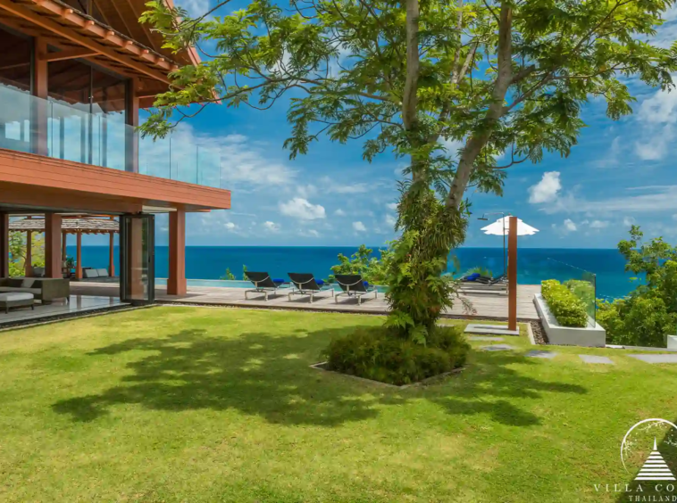 Villa Santisuk Kamala Headland lush garden area
