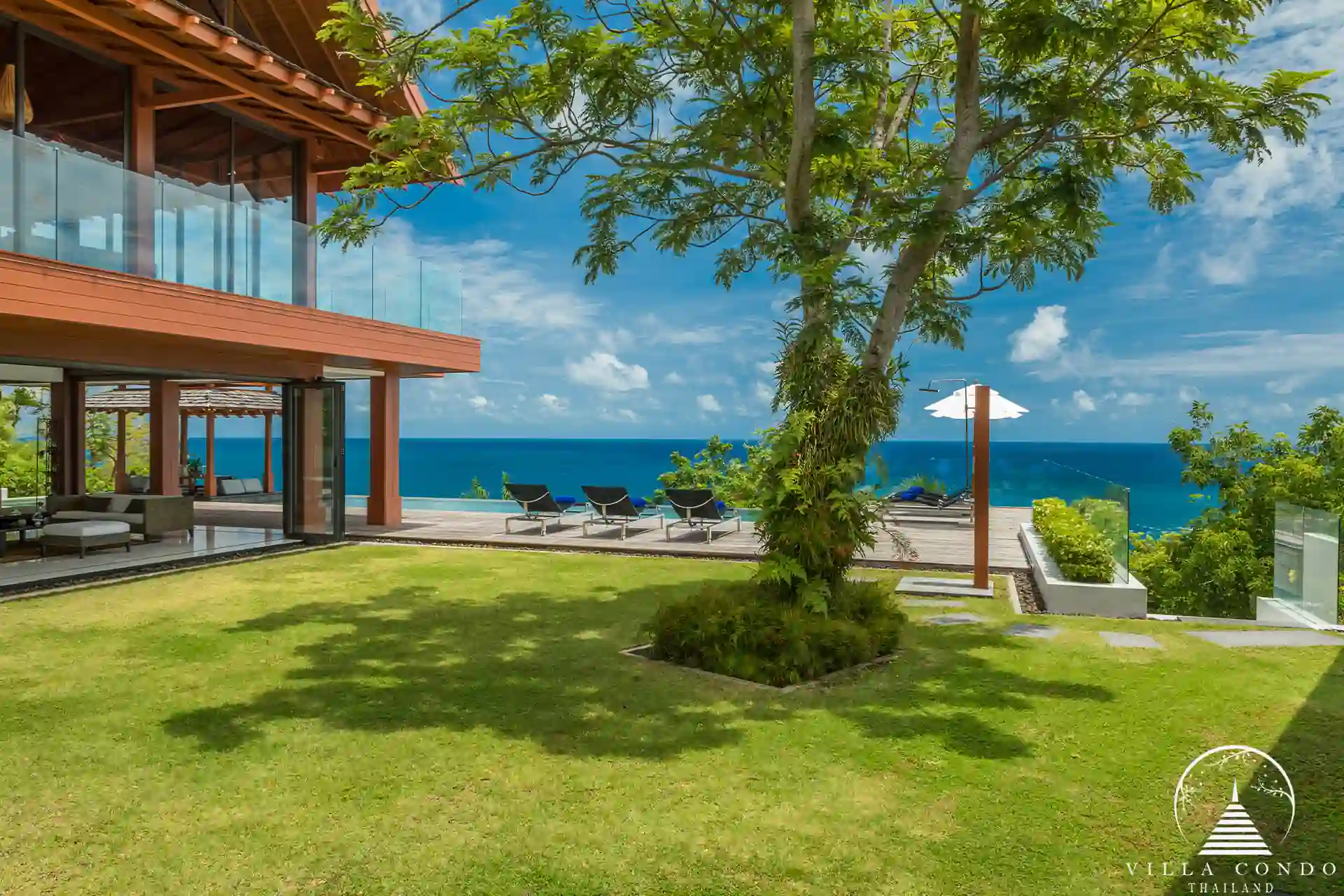 Villa Santisuk Kamala Headland lush garden area
