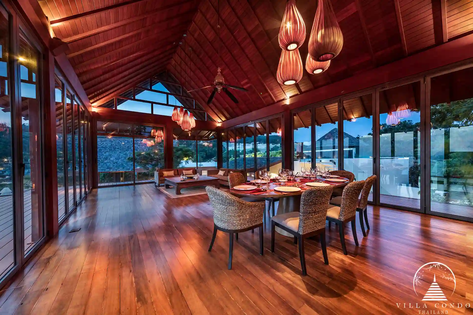 Villa Santisuk Kamala Headland interior living space