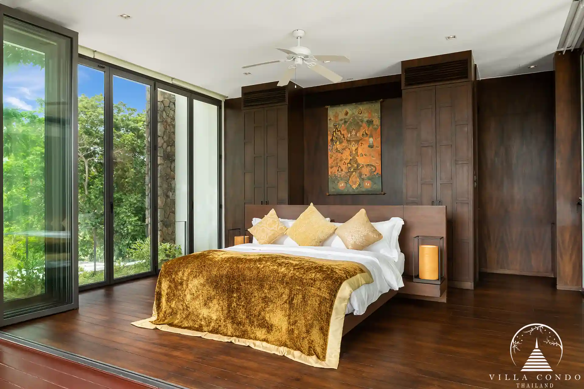 Villa Santisuk Kamala Headland bedroom with sea view